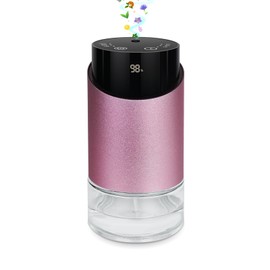 Waterless Essential Oil Diffuser Aromatherapy Scent Diffusers for Home Large Room, Bedroom, Car, Office, Desk, Battery Operated Mini Portable Air Freshener, 3 Countdown Timers & 3 Mist Levels