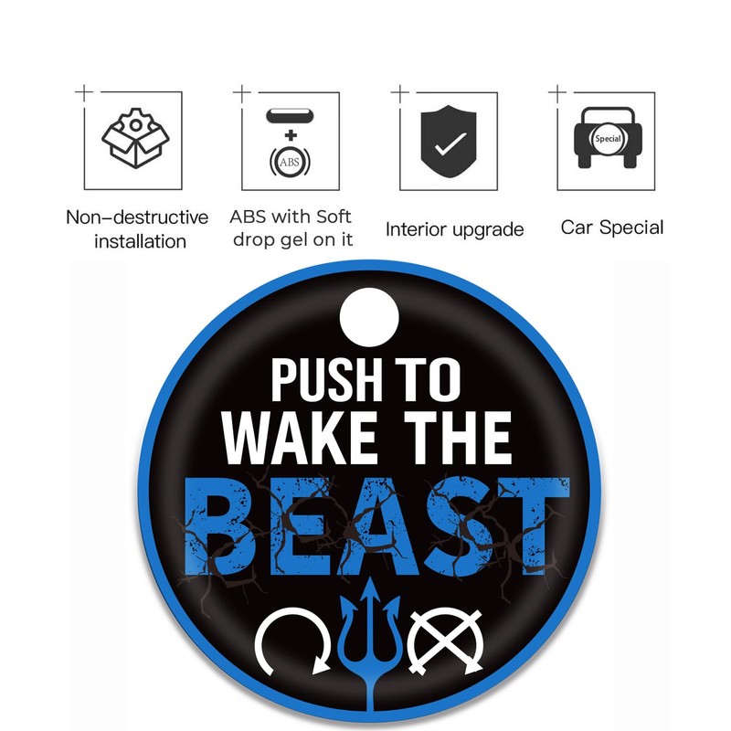 TOOLEPIC Blue Engine Start Button Cover for Ford F-150, Raptor,