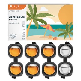 DRIVEJOY 8-Pack Car Air Fresheners - Hawaiian & New Car Scents