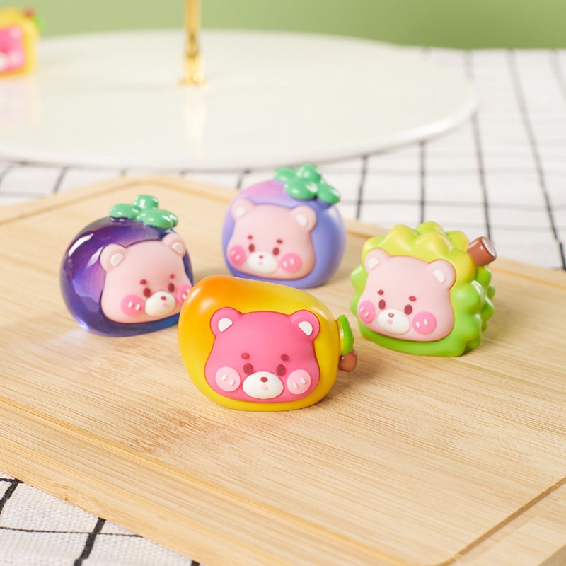 Mini Fruit Figures Blind Bag Decorative Surprising Cute Resin Figurine