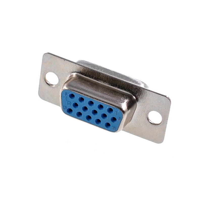 Oiyagai 20pcs DB15 Solder Type D-SUB VGA Female 3 Row