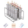 10Pcs Stainless Steel Popsicle Molds and Rack Ice Cream Popsicle