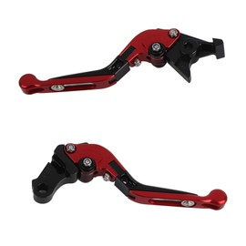 1 Pair Motorcycle Brake Master Cylinder Lever Adjustable Brake Clutch Cylinder Lever for CB500F 250 CMX250 CM250 NC700S Red