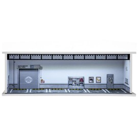 Gtcwmx Hot Diecast Wheels Display Box 1/64 Scale die-cast Model car Display Box with LED, hot die-cast Wheel Parking Garage Three-Dimensional Model, Parking Scene die-cast car (Wheels)