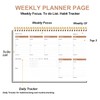 Weekly Productivity Planner - 8" x 11" Dashboard Desk Pad/Planner,