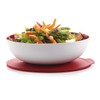 TUPPERWARE Allegra 9891 1.5 L Red / White Serving Bowl