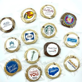 The Providence Cookie Company INDIVIDUALLY WRAPPED CUSTOM PRINT COOKIE GIFTS: Create Your Own Message or Upload your Graphic and/or Logo, Great for All Occasions Including Corporate Gifts, Employee Gifts, Birthdays, Weddings, Baby Showers, Thank You, Con