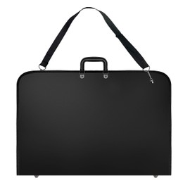 Vantasii Black Art Portfolio Case Artist Carrying Case Artist Portfolios Case with Shoulder Strap (19x14.7x1.5 Inch)