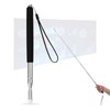 Kioiner Teachers Pointer Stick, Telescopic Teachers Pointer with Hand Lanyard