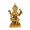 BRABUD Handmade Brass Thailand 4 Faces Buddha Statue Lord Brahma
