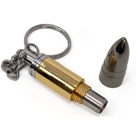 Cigar Boulevard Cigar Punch Cutter Ammo Gold-Gun and Stainless Steel Built-in Plunger