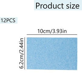 GroveEss 12 PCS Compressed Washing Up Sponges,Non-Scratch Natural Sponge,Colourful Compostable Cellulose Kitchen Cleaning Sponge for Bathroom Sink Cookware