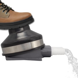 QuickMariner Manual Foot Pump Connects to 0.5 Inch Flexible Hose with 2.2 GPM Max Flow Rate Suitable for Marine Boat Galley RV Camping Black