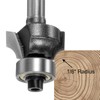 sourcing map 2pcs Roundover Router Bit 15/64" Shank 1/8" Radius