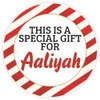 This is a Gift for Aaliyah - Circle Sticker Decal