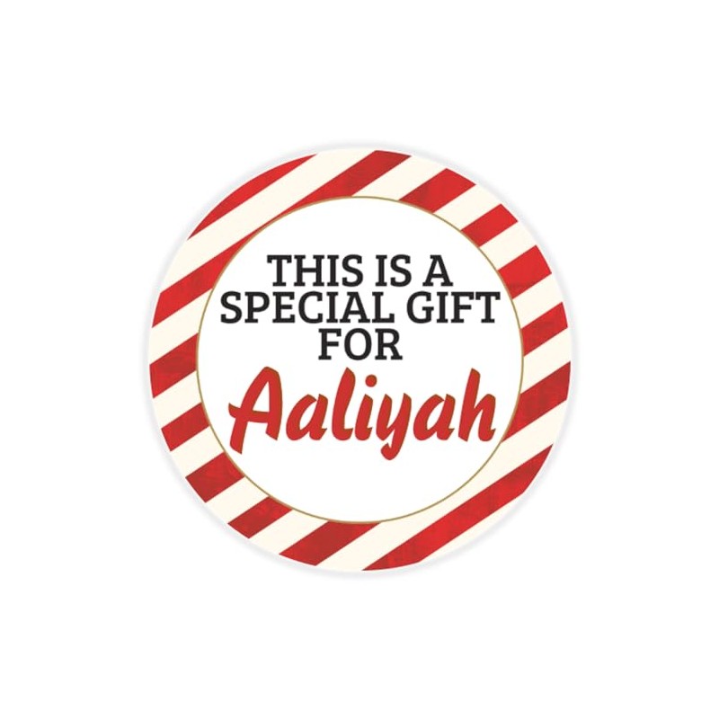 This is a Gift for Aaliyah - Circle Sticker Decal