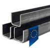 Stahl-Shop24 U-Profile S235JR Edged Raw 70 x 50 mm x