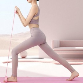 6-Level Adjustable Home Training Stretching Band (3 Colors) Full Body Workout Pink/ONE 2ea