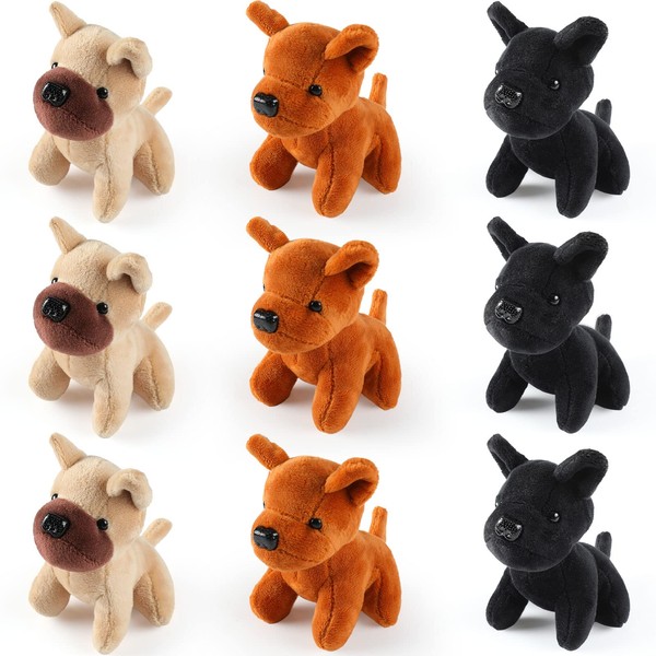 Sumind 9 Pcs Mini Plush Dog Stuffed Animals Bulk Dog