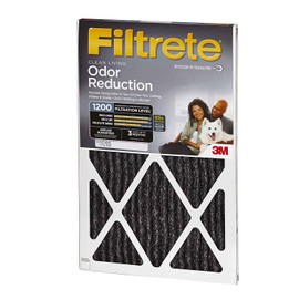 Filtrete 14x25x1 Air Filter MPR 1200 MERV 11, Allergen Defense Odor Reduction, 4-Pack (exact dimensions 13.81x24.81x0.81)