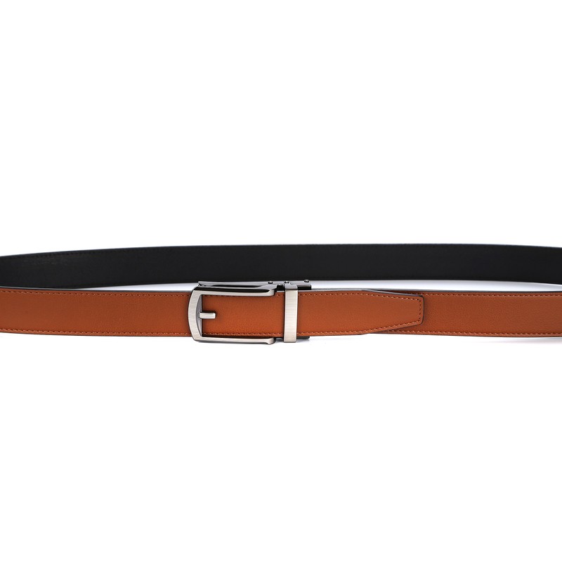 Tonywell Mens Leather Ratchet Belts with Open Buckle Dress Belt