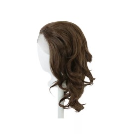 Purple Plum Inc 13'' Wavy Lace Front Wig with 1'' lace no Bangs Chestnut Brown Wig NEW