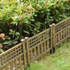 Plastic Outdoor Decor Garden Flower Edger Fence, Border, Set of