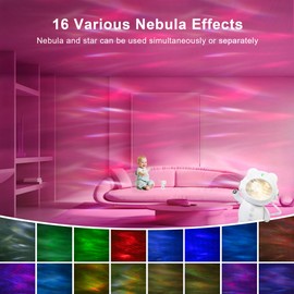 Mexllex Galaxy Projector, Star Projector Night Light, Nebula Night Light with Timer and Remote Control, USB Ceiling Light Projector for Children and Adults, Valentine's Day Birthday Gifts, White