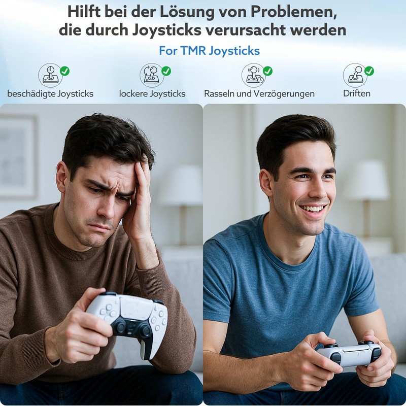 LONGYI TMR Elektromagnetische Joysticks für Switch Pro Controller, Anti Drift