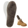 ISQFIQ Warm Sheepkin Insoles, Real Wool Innersoles for Men Women,
