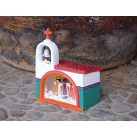 Nativity Christmas Fixed Piece Church Scen Quality Ceramic Set Mexican Folk Art