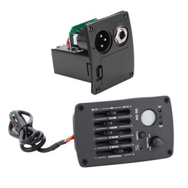 5 Band EQ Pre-Amp Equalizer Pickup Acoustic Guitar Preamplifier Tuner for Acoustic Guitars Complete Kit, Pickup