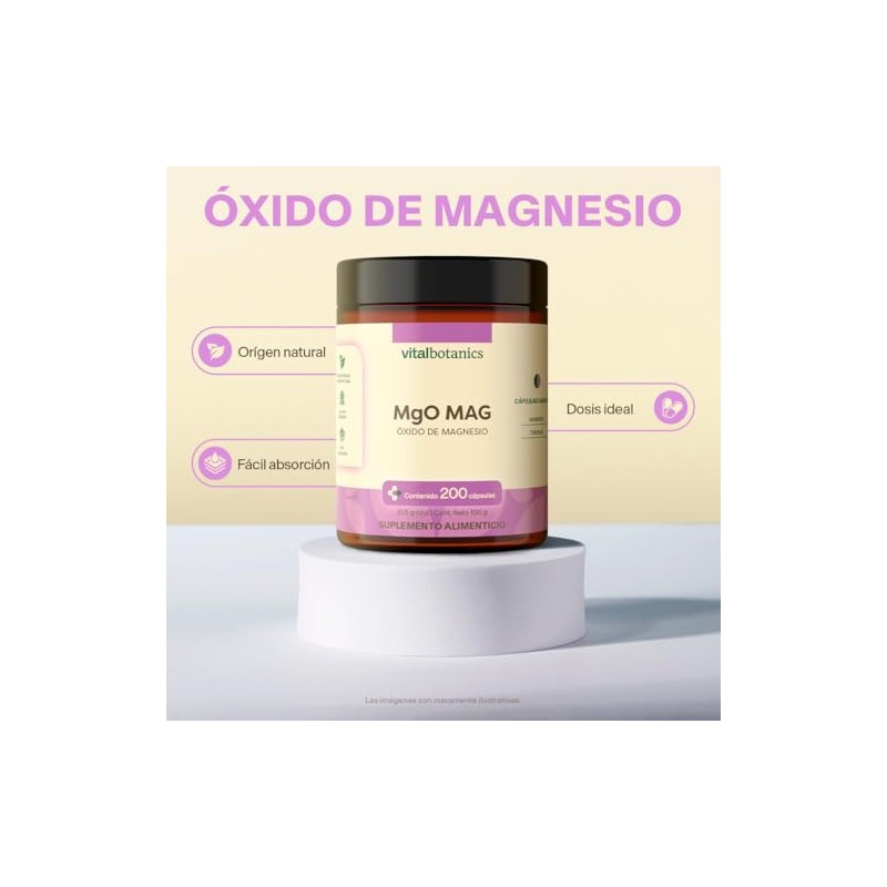 Óxido de Magnesio Suplemento Alimenticio VITAL BOTANICS