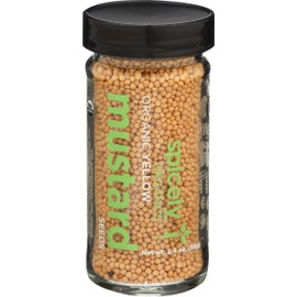 SPICELY Organic Jar Mustard Seed Yellow, 2.4 OZ
