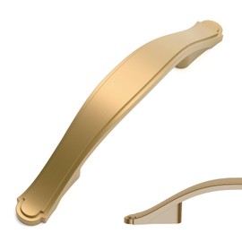 Amerdeco 10 Pack Champagne Bronze Cabinet Pulls 3 Inch(76mm) Hole Center Drawer Pulls Cabinet Hardware Kitchen Cabinet Handles for Bathroom Dresser Pulls ZH0068