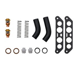 Cylinman Kit de termostato con mangueras para Johnson Evinrude 85 88 90 100 115 140 HP V4 Crossflow Reemplazo 18-3673,340975,340976,13270