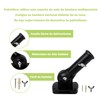 MYLERCT Aluminium Flagpole Holder, Adjustable and 180° Rotatable, Black, 26.8