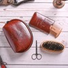 Menesia Beard Brush and Comb set, Boar Bristle Hair Beard