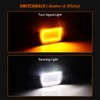 ADIIL Clear Switchback LED Front Bumper Turn Signal Light Fog