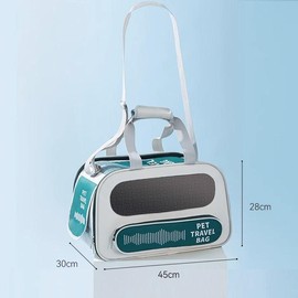 Pet Carrier Bag Soft Sided Collapsible - Color: Green