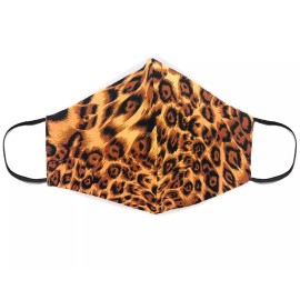 Mia Jewel Shop Fabric Face Mask Cotton Reusable Washable Adult Handmade in USA - Cheetah Print