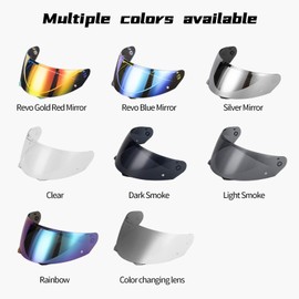 For Hjc Hj-33 Shield Fits For Hjc I-90 Modular Helmets Replacement Visor(Rainbow)