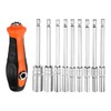 sourcing map 1/4" Metric Power Nut Driver Drill Bit Set