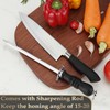 BEWOS 8-Inch Chef Knife, Professional Kitchen Knife with Knife Sharpener,