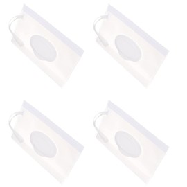 4 Pcs Baby Wipe Case Travel Holder Keeps Wipes Moist Set of Wet Wipes Holders Cases Portable Travel On The Go Refillable Dispenser Container Diaper Wipe Holders Wipes Holders