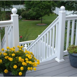 Weatherables 4x4 Post Caps – Weatherproof Premium Outdoor Vinyl Post Cover for Lasting Durability and Easy Installation on Vinyl Decks, Patios, Porches, or Mailbox Posts (Ball)