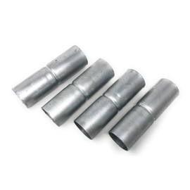 Chain Link Fence Top Rail Sleeves Galvanized Steel 4 Pc Pack 1-5/8" X 6"