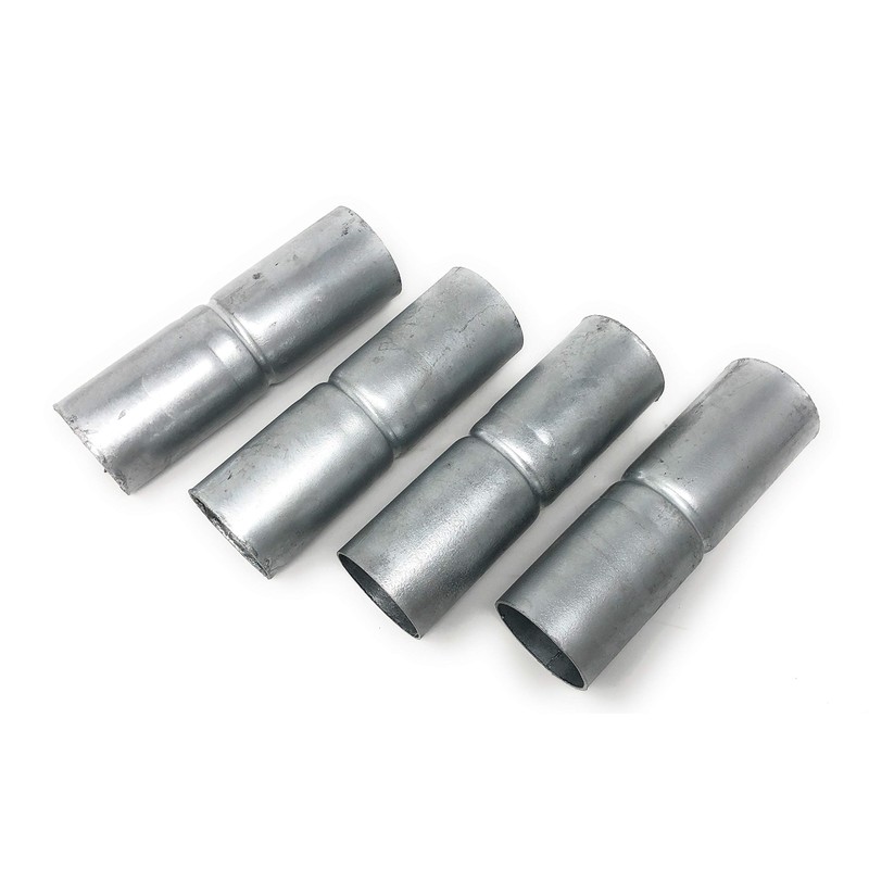 Chain Link Fence Top Rail Sleeves Galvanized Steel 4 Pc