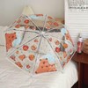 XiranYien Jellyfish & Capybara Cartoon Transparent Umbrella – 8-Rib Windproof