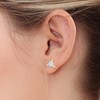 Bagutta Pavone Cubic Zirconia Stud Earrings for Women,18K Gold Plated,Women’s